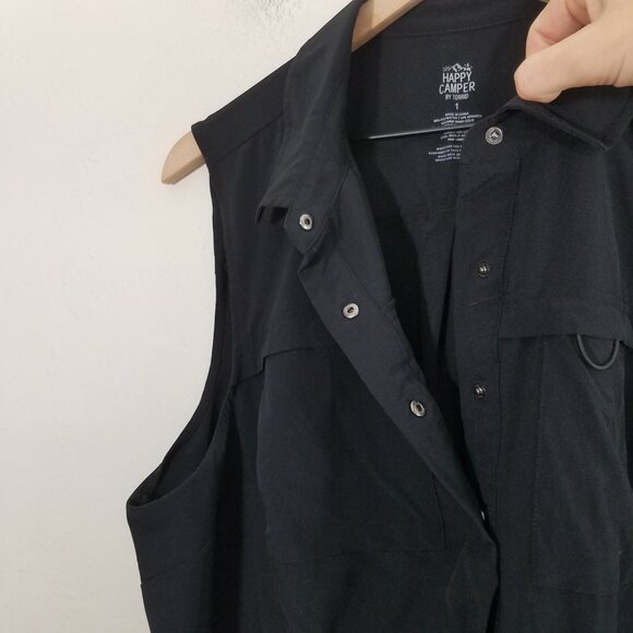Happy Camper by Torrid Sleeveless Shirt Top Blouse Black Size 1 - Picture 2 of 4